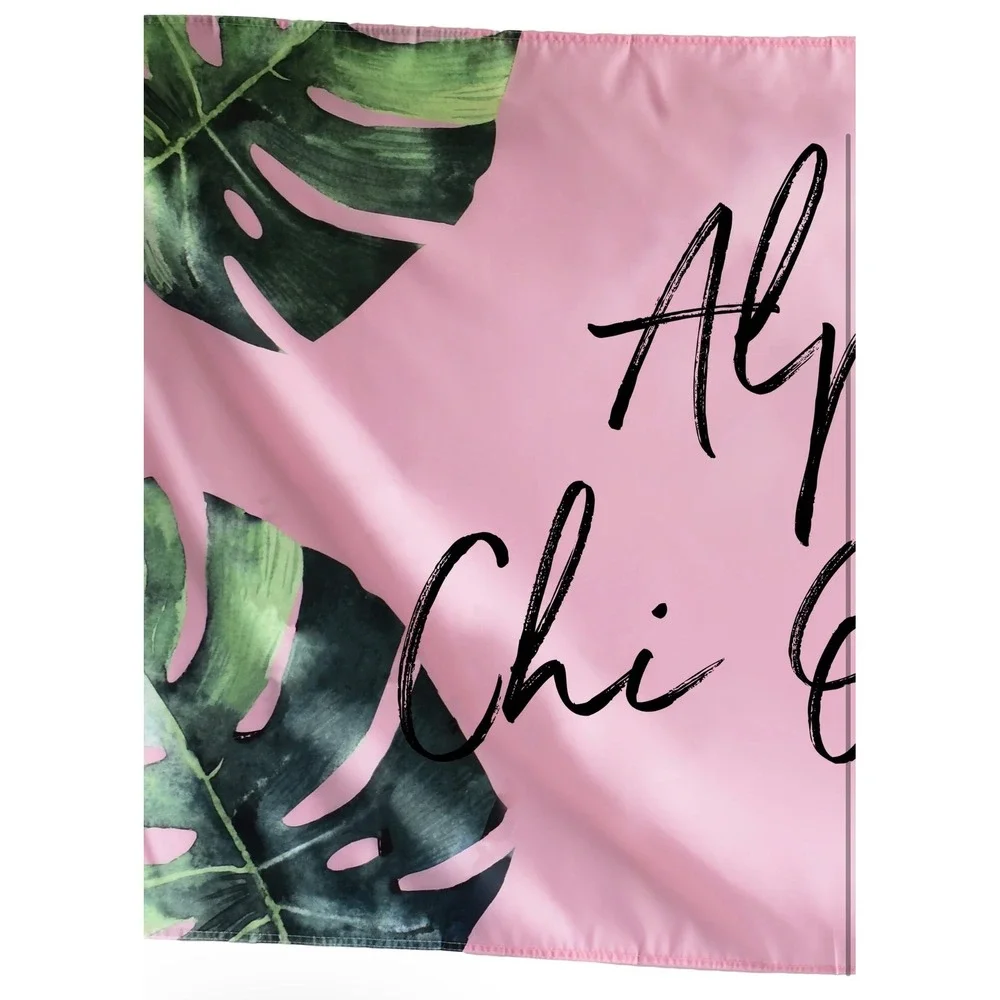 Sorority Shop Alpha Chi Omega Tropical Palm Flag Wall Banner Pink 3x5ft New